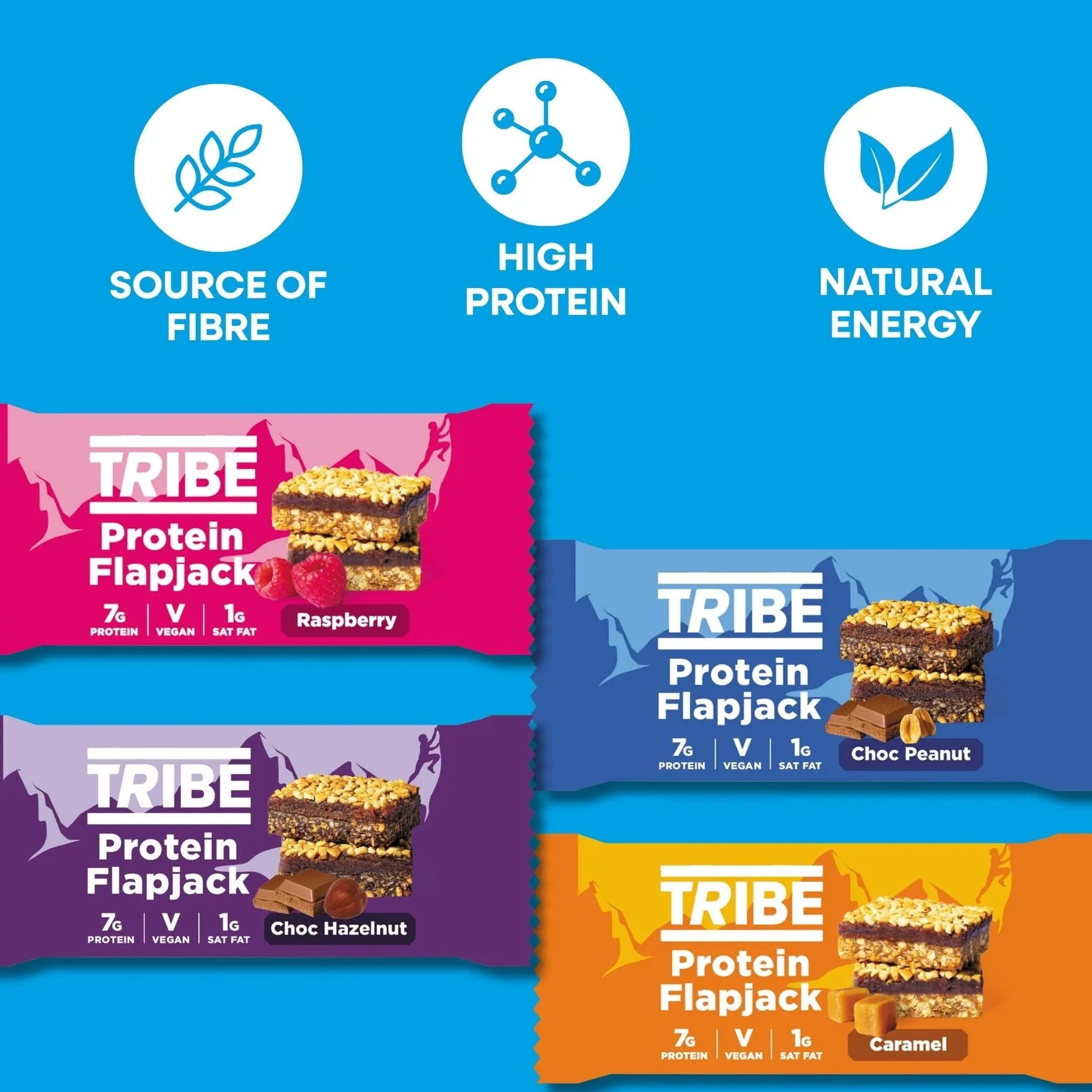 TRIBE Protein Flapjack - High In Protein & Fibre TRIBE Bars