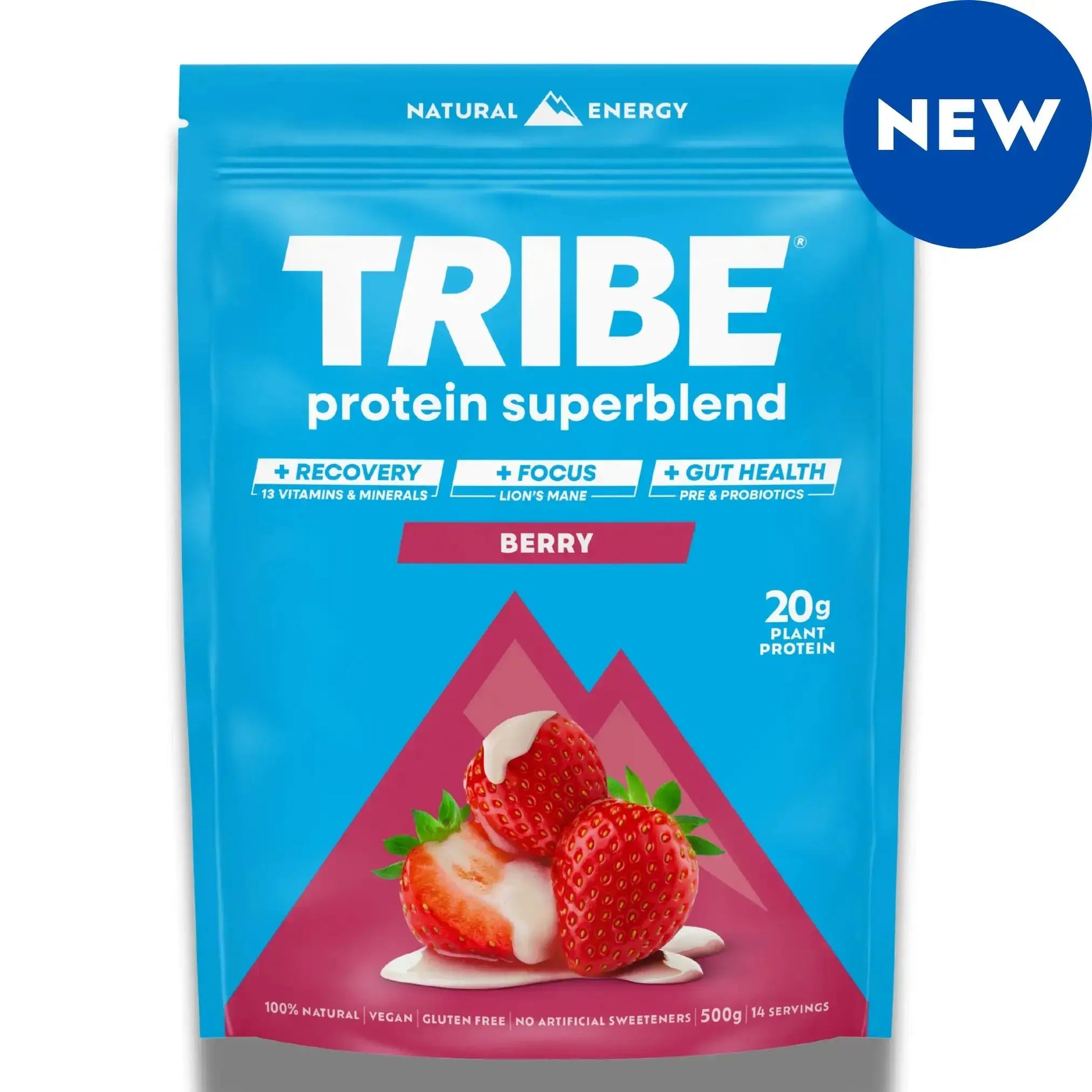 Protein Superblend | Daily Recovery, Gut Health & Focus Shake TRIBE Natural Energy