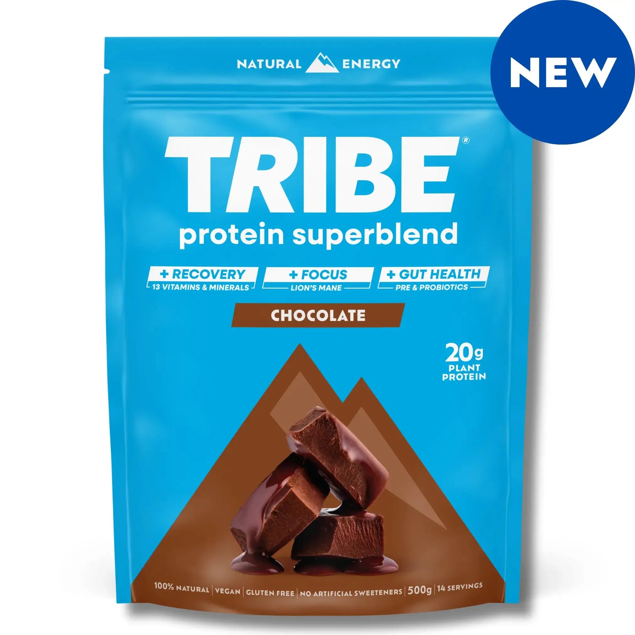 Protein Superblend | Daily Recovery, Gut Health & Focus Shake TRIBE Natural Energy