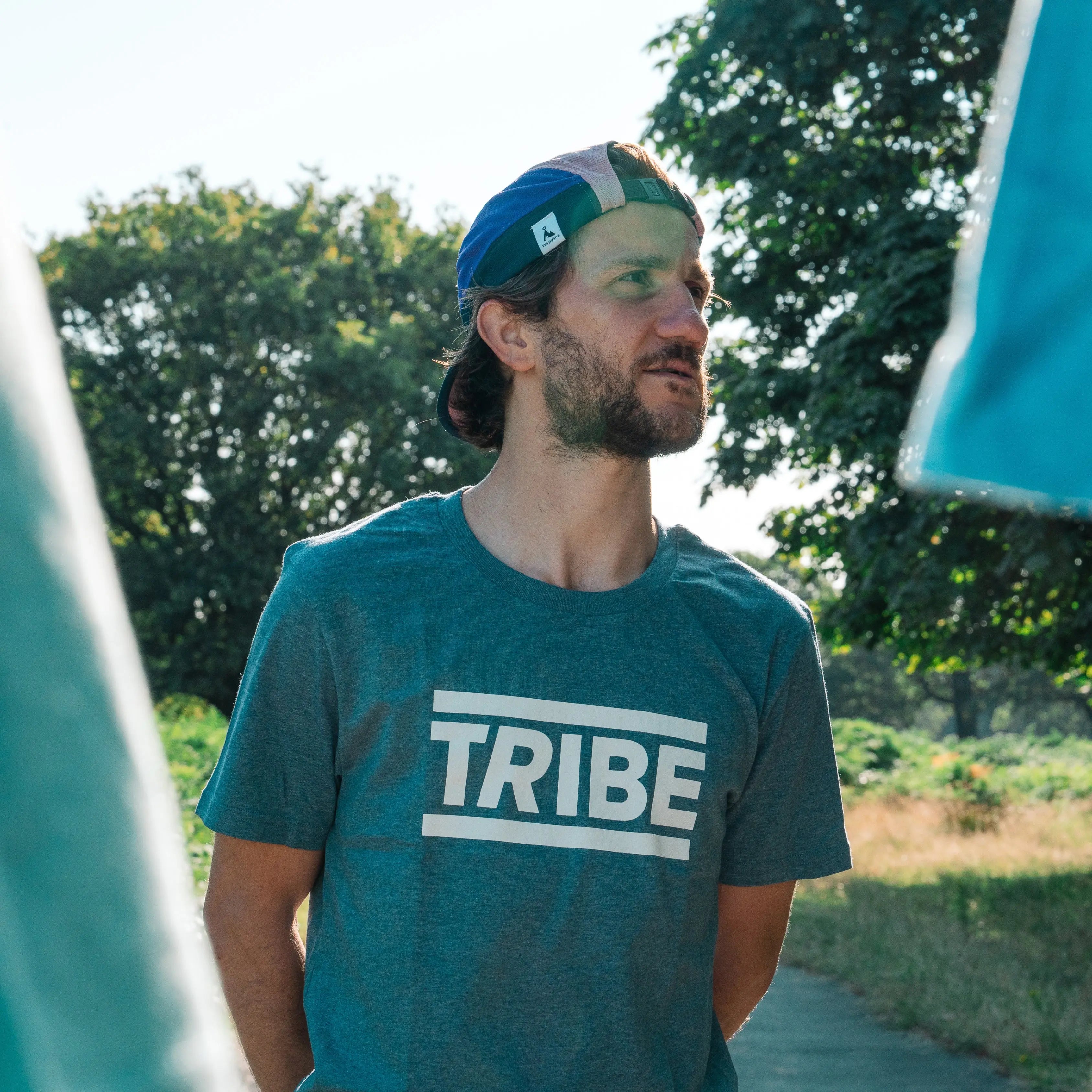 TRIBE Cotton T-Shirt TRIBE Bars