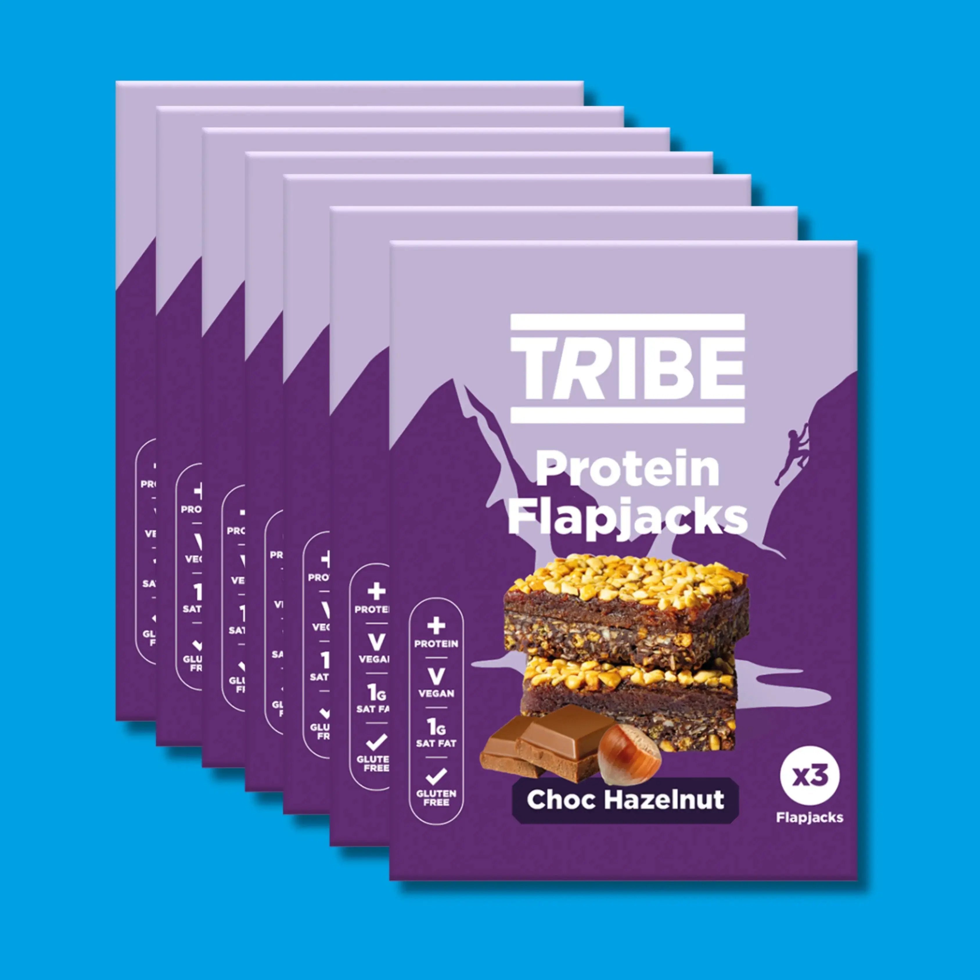 21x Choc Hazelnut Protein Flapjack (7x (3x38g)) TRIBE Bars