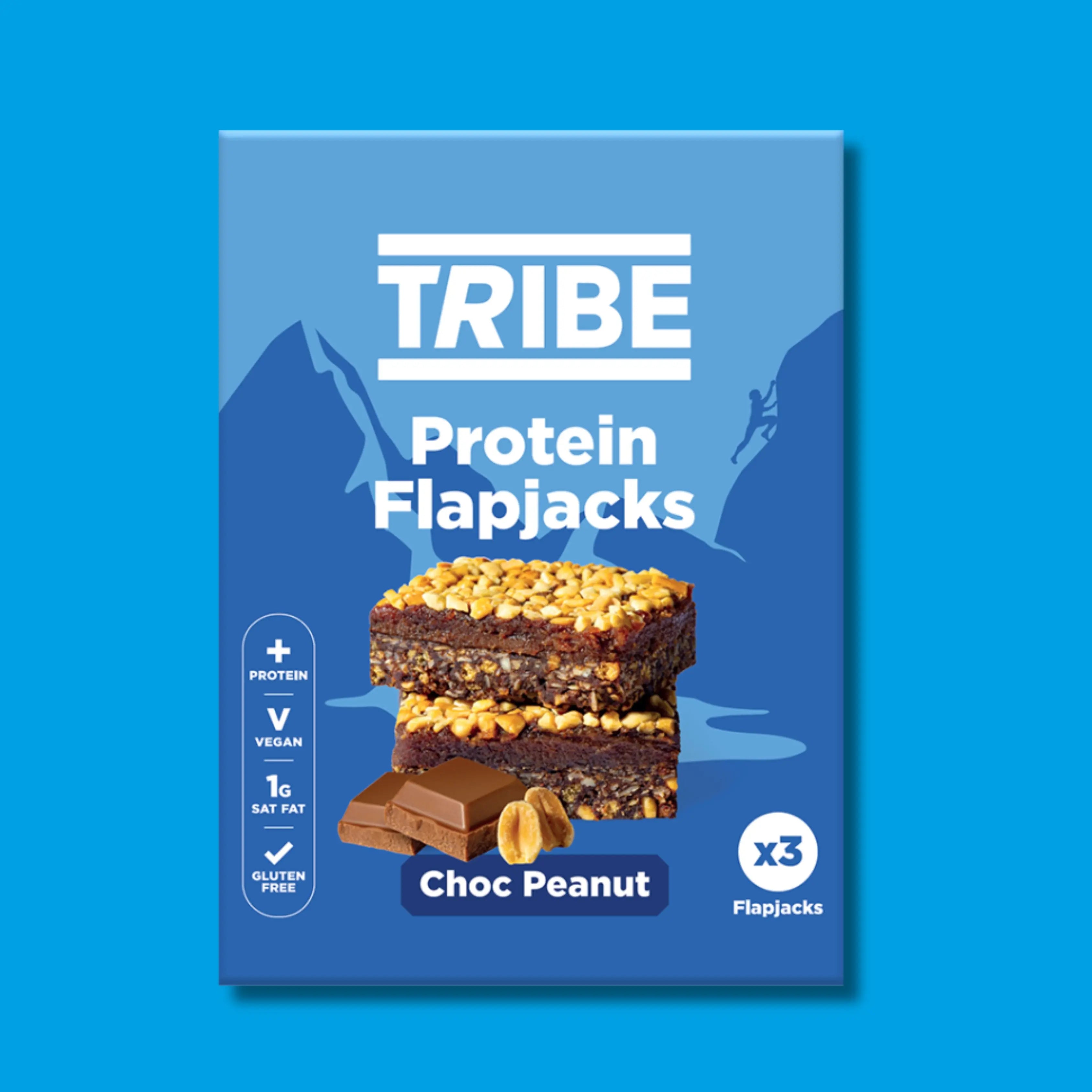 21x Choc Peanut Protein Flapjack (7x (3x38g)) TRIBE Bars