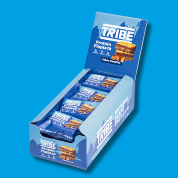 12 x 50g Choc Peanut Protein Flapjack TRIBE Bars