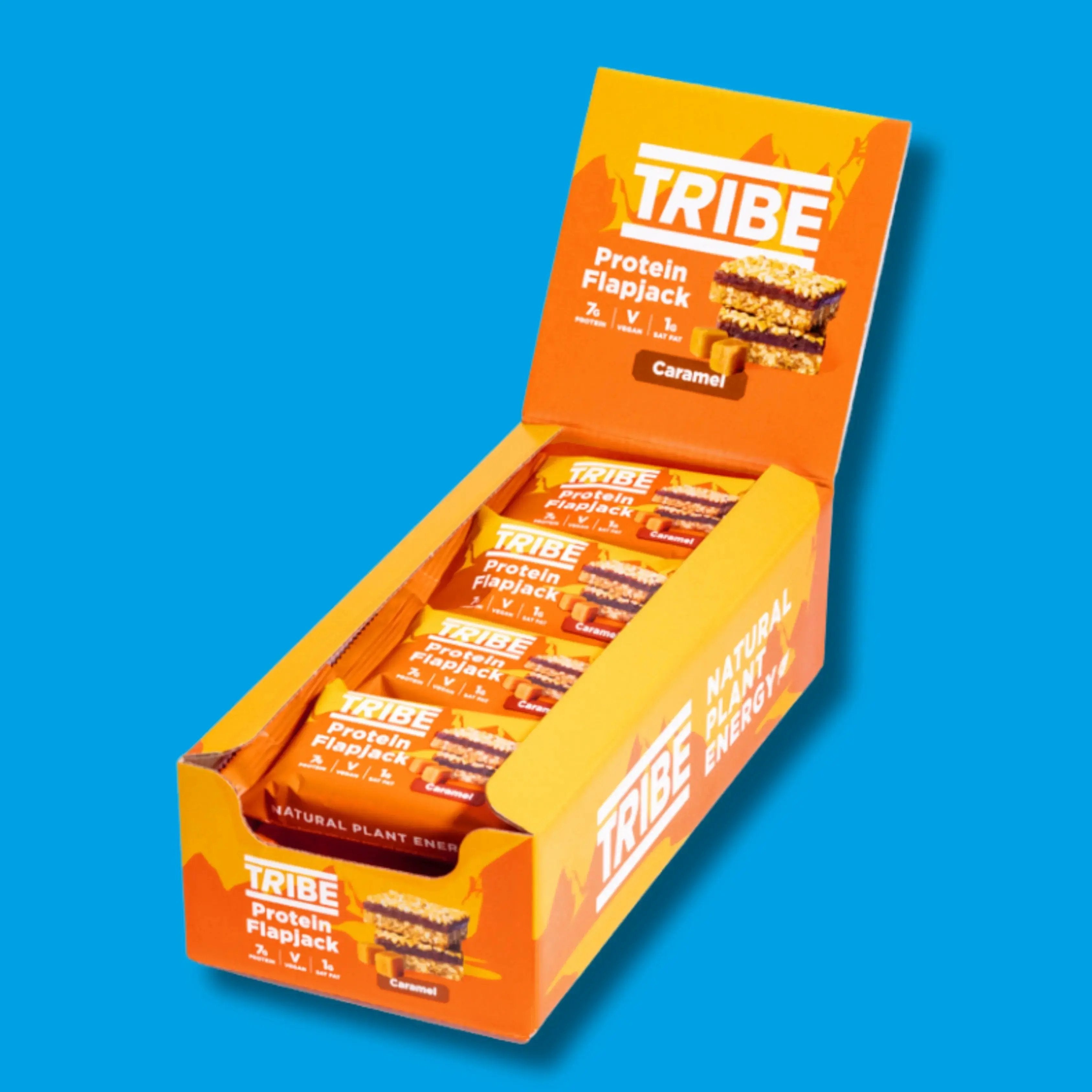 12 x 50g Caramel Protein Flapjack TRIBE Bars