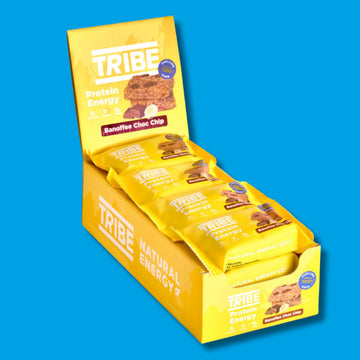 12 x 50g Banoffee Choc Chip Protein Energy TRIBE Bars
