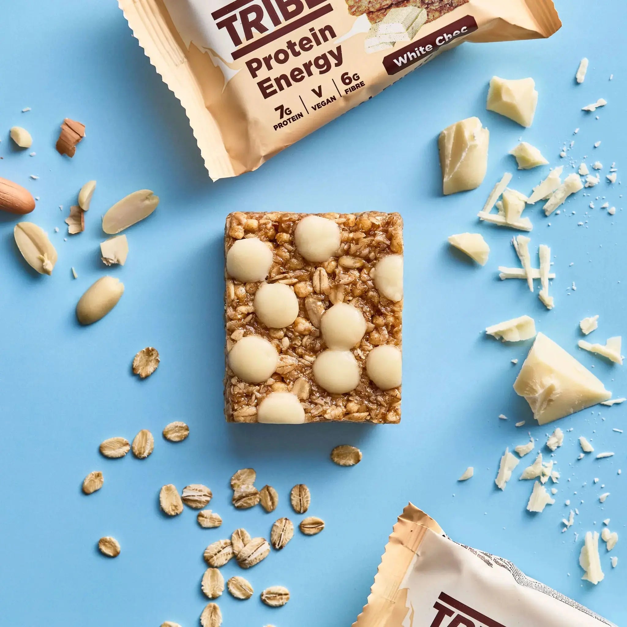 12 x 50g White Choc Chip Protein Energy TRIBE Bars