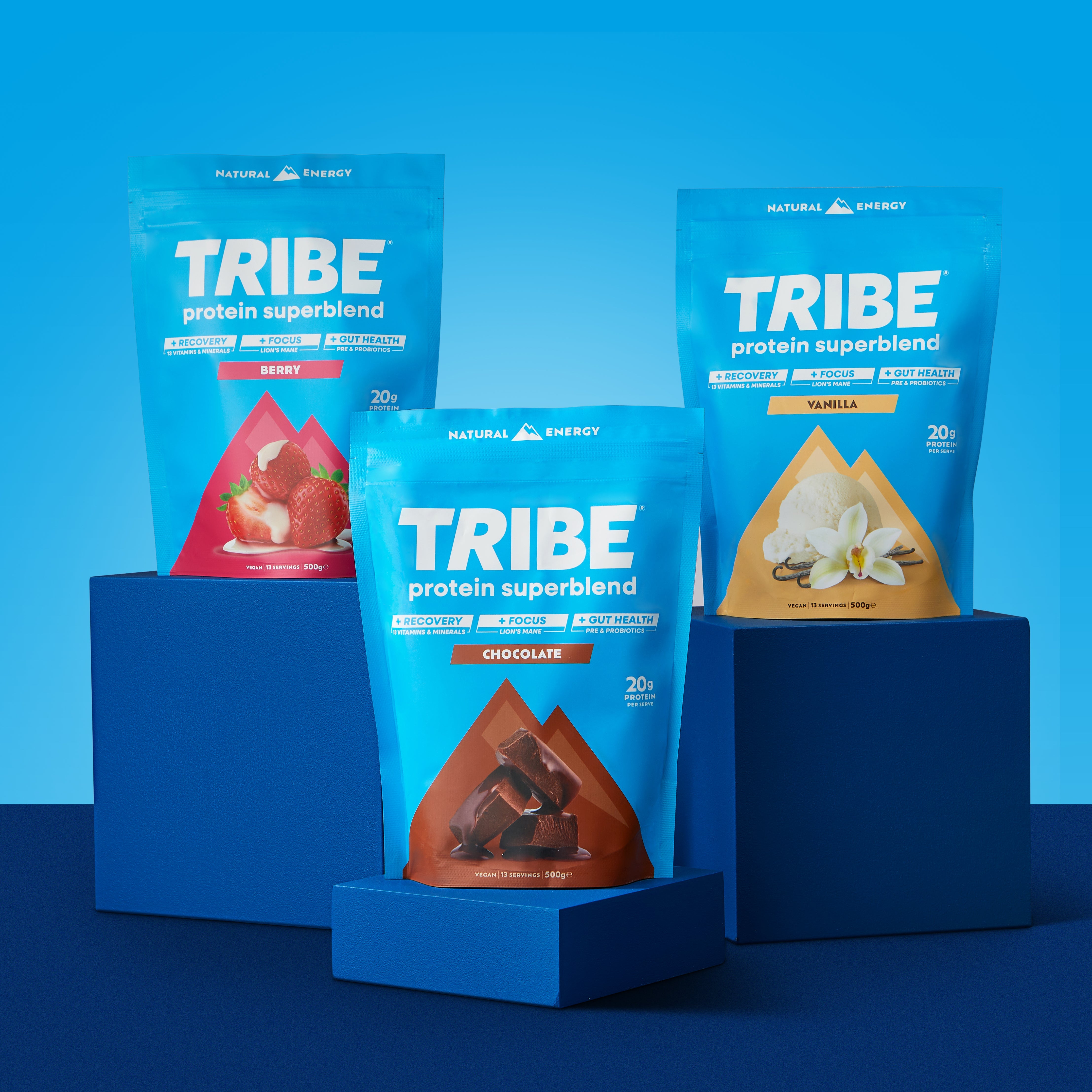 PROTEIN-SHAKES TRIBE Natural Energy