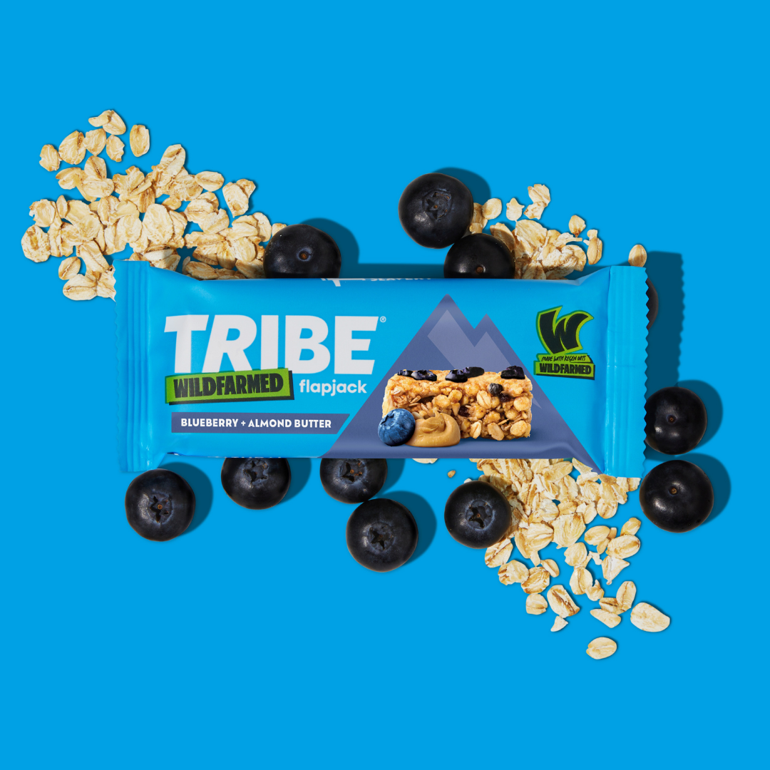TRIBE x Wildfarmed Blueberry & Almond Butter Flapjack (Single)