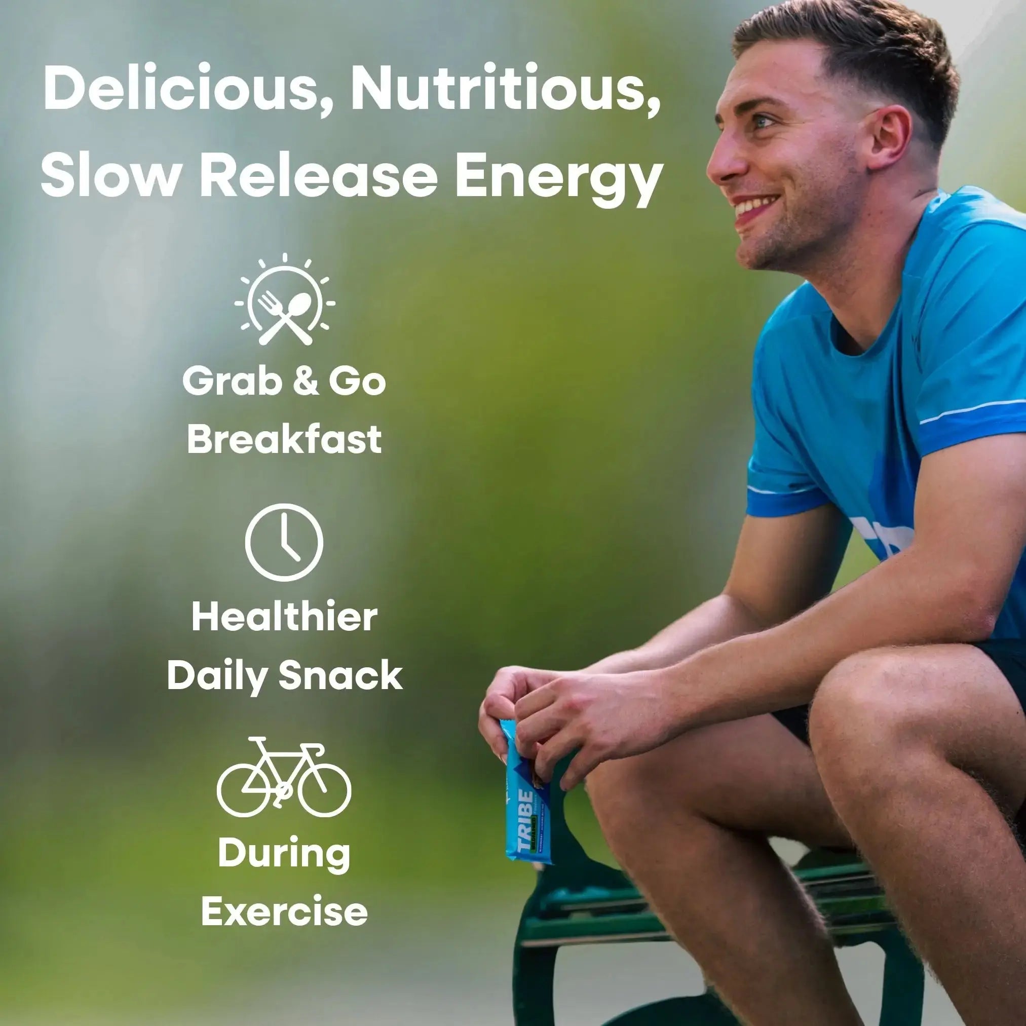 TRIBE x Wildfarmed 16 x 50g Bars | Delicious Tasting Flapjack | Made with Regen Oats | Sustained Energy TRIBE Natural Energy