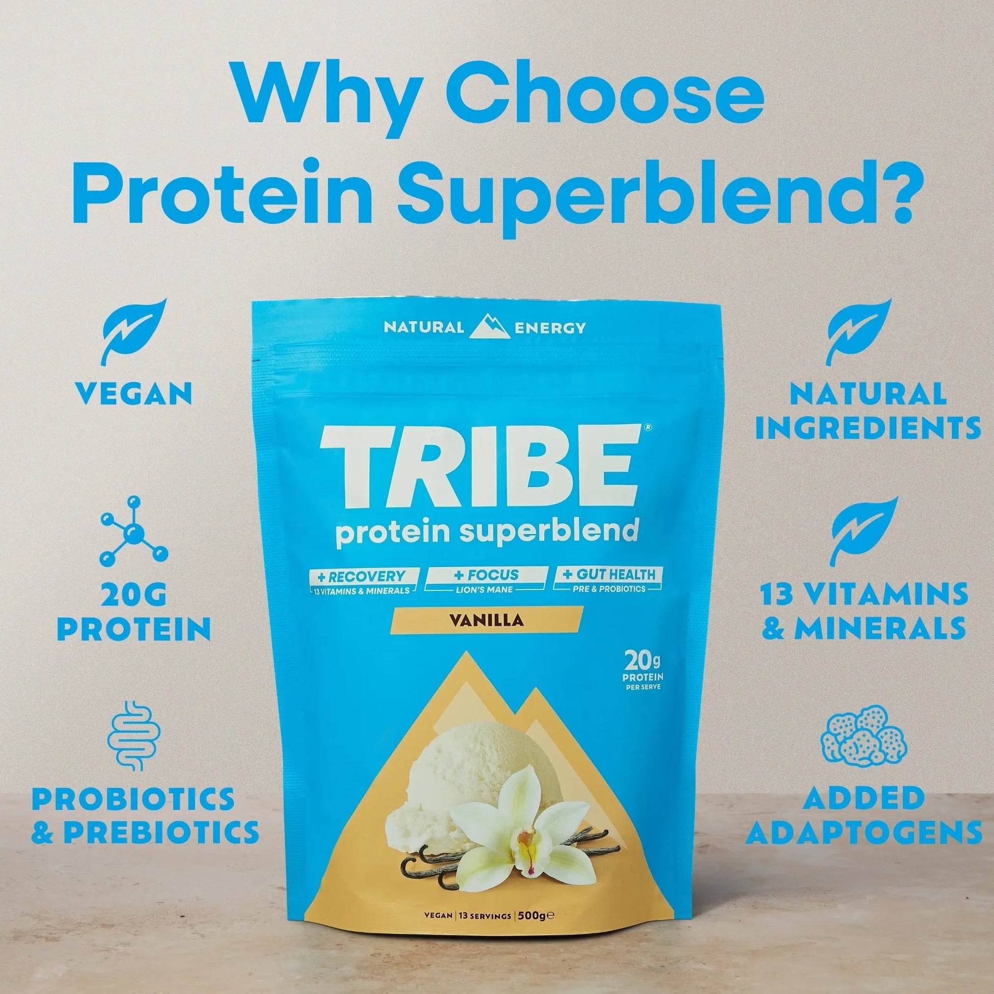 Protein & Focus Bundle TRIBE Natural Energy