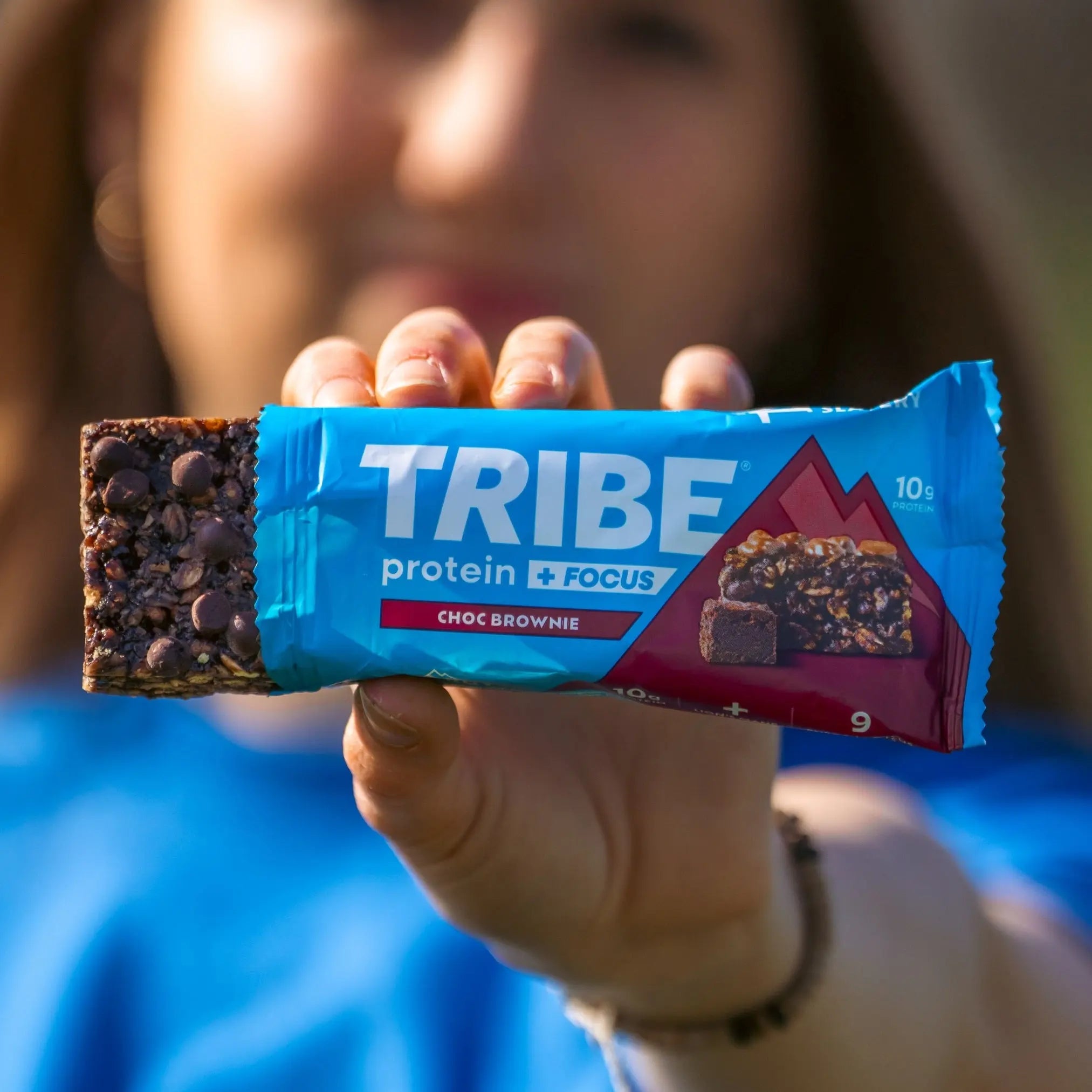 Protein + Focus 12 x 60g Bars | High Protein Flapjack | Lion's Mane & 9 Focus Nutrients TRIBE Bars