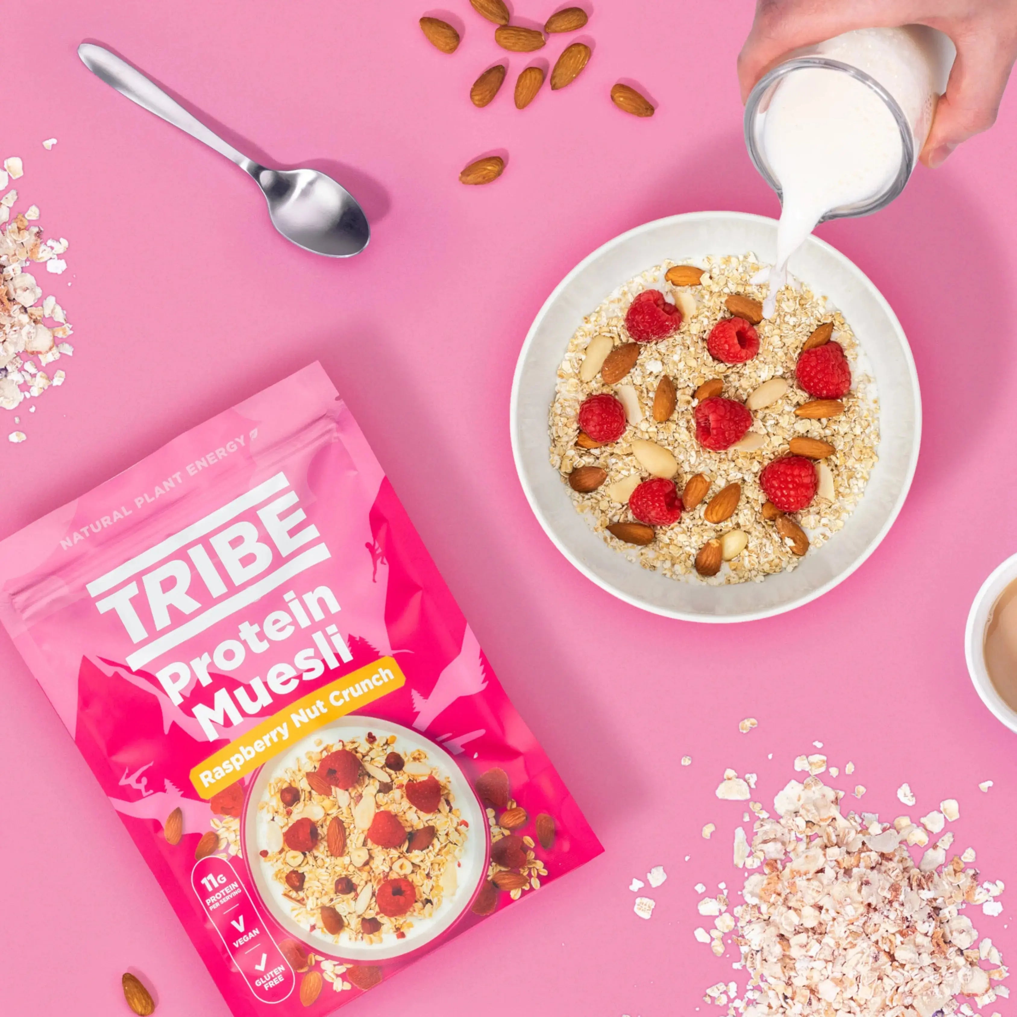 Raspberry Nut Crunch Protein Muesli TRIBE Bars