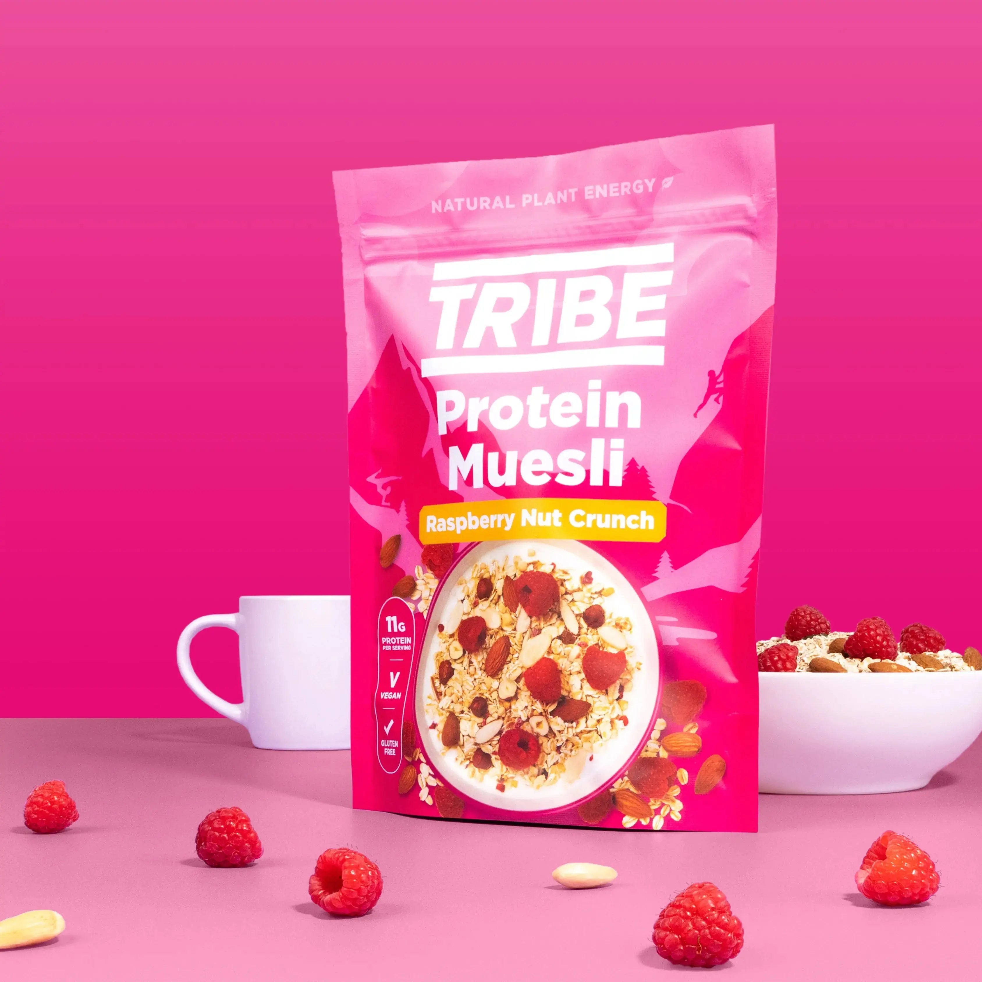 Raspberry Nut Crunch Protein Muesli TRIBE Bars