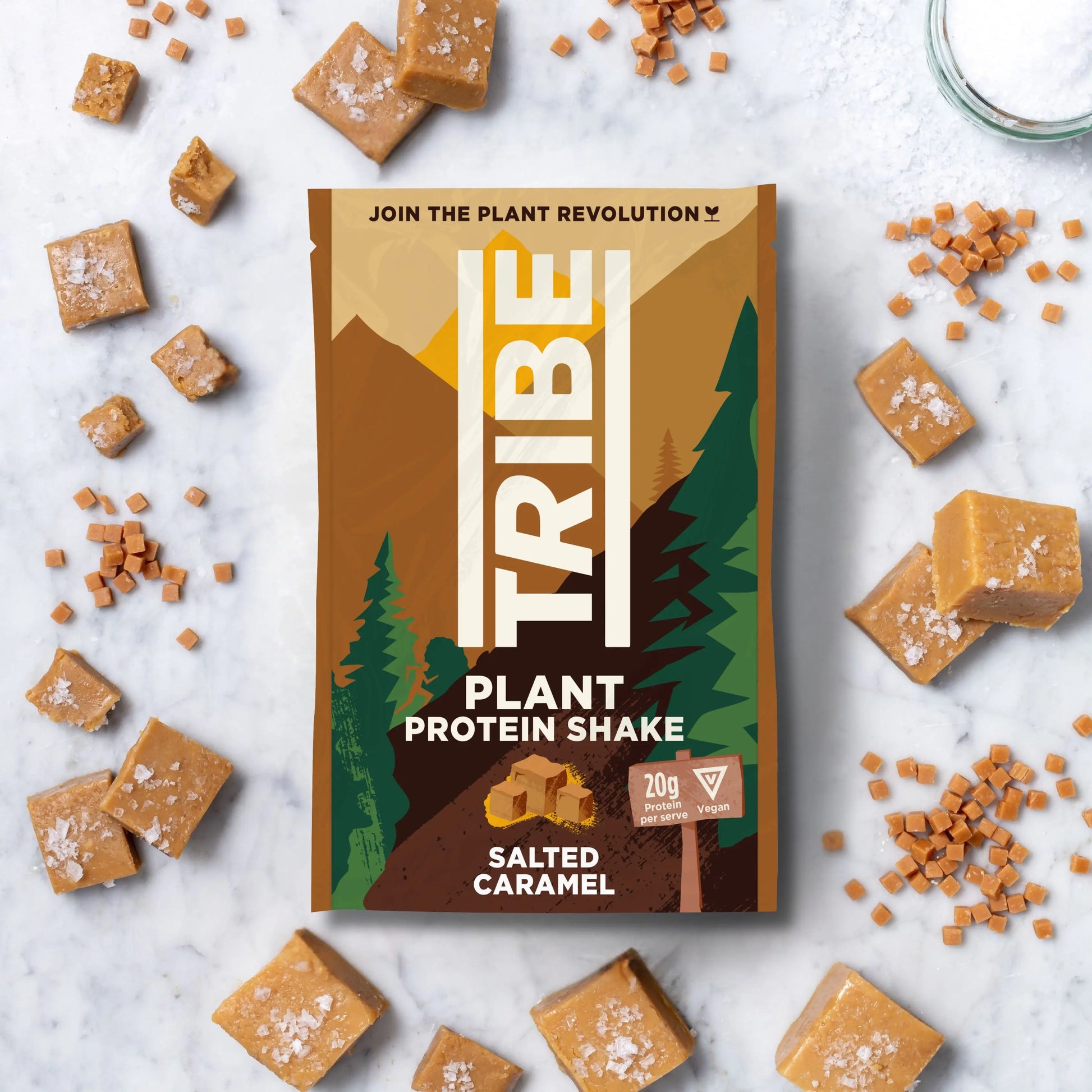 Salted Caramel Protein Shake (Sachet) TRIBE Bars