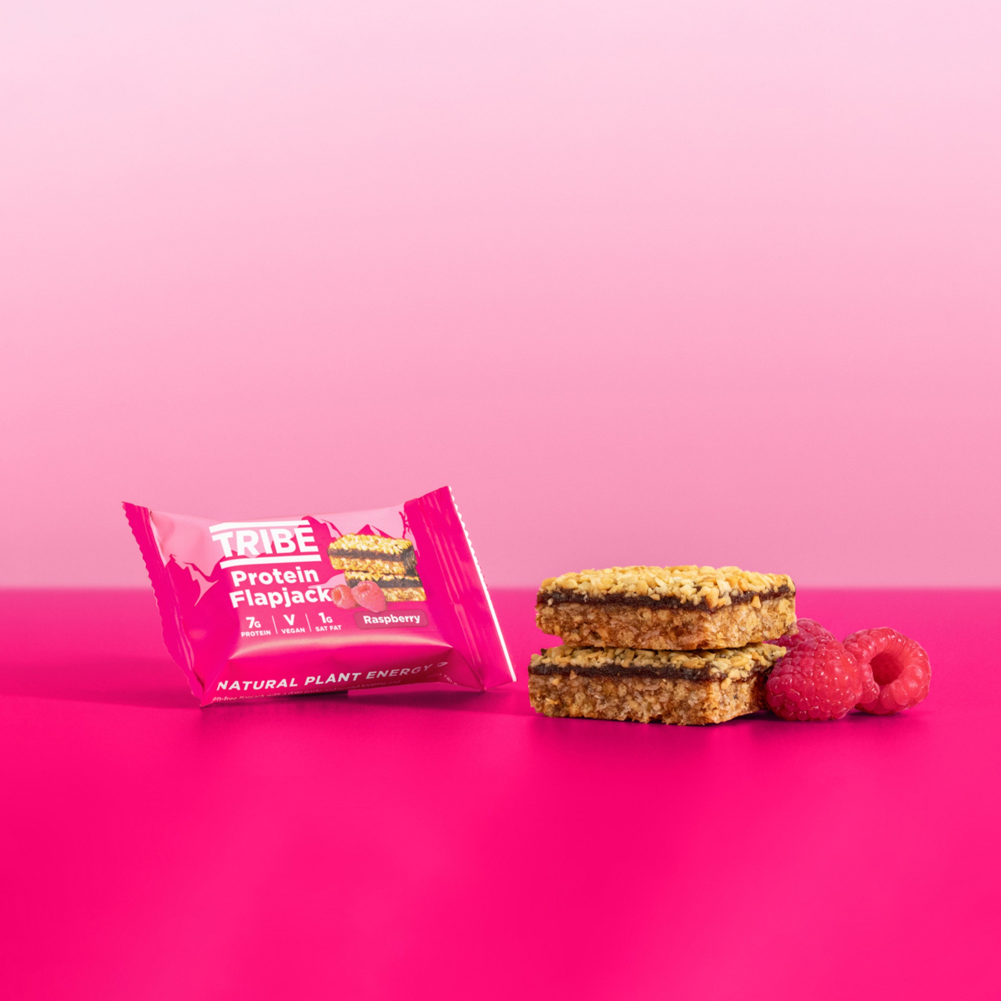 Raspberry Protein Flapjack