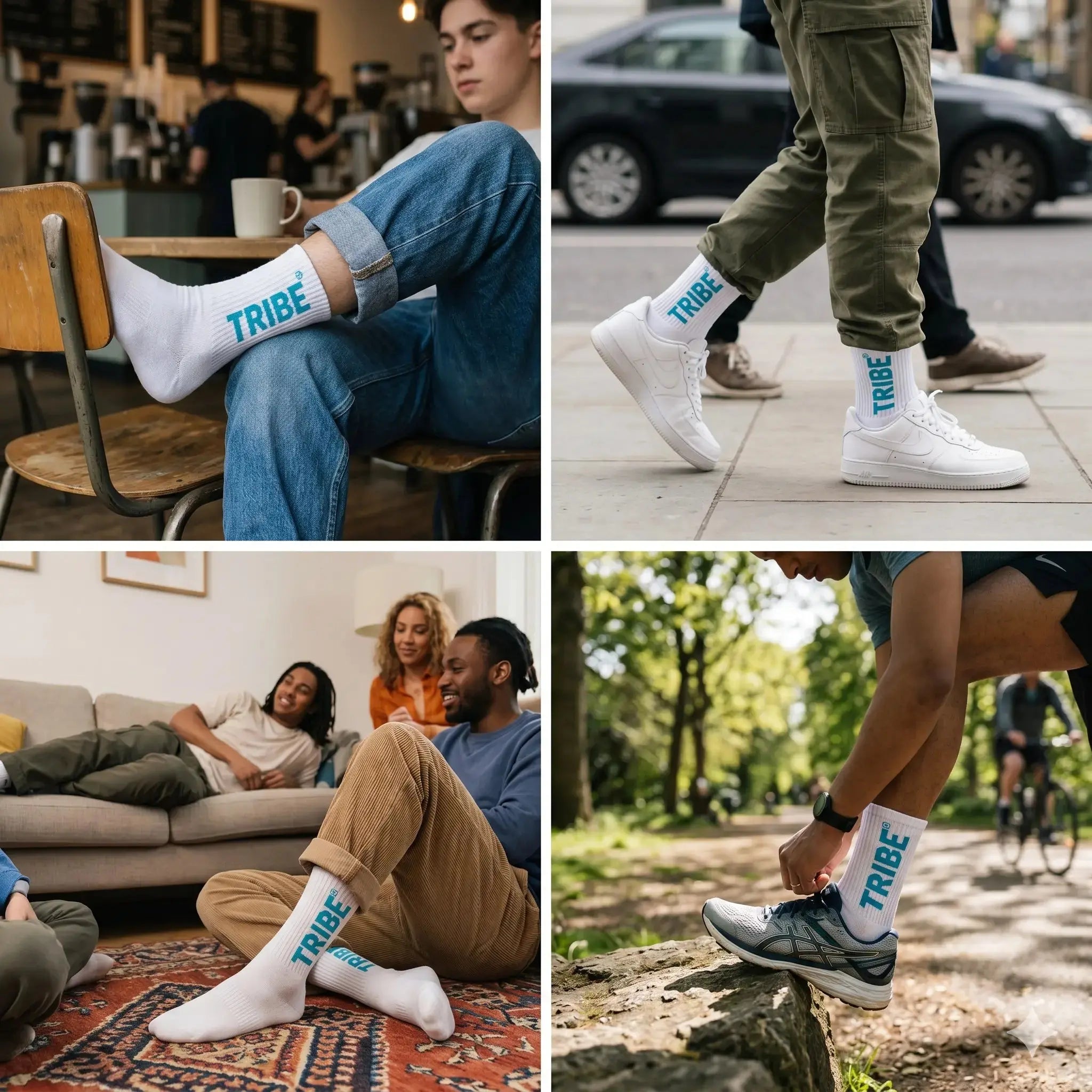 TRIBE Crew Socks 3 Pack TRIBE Natural Energy