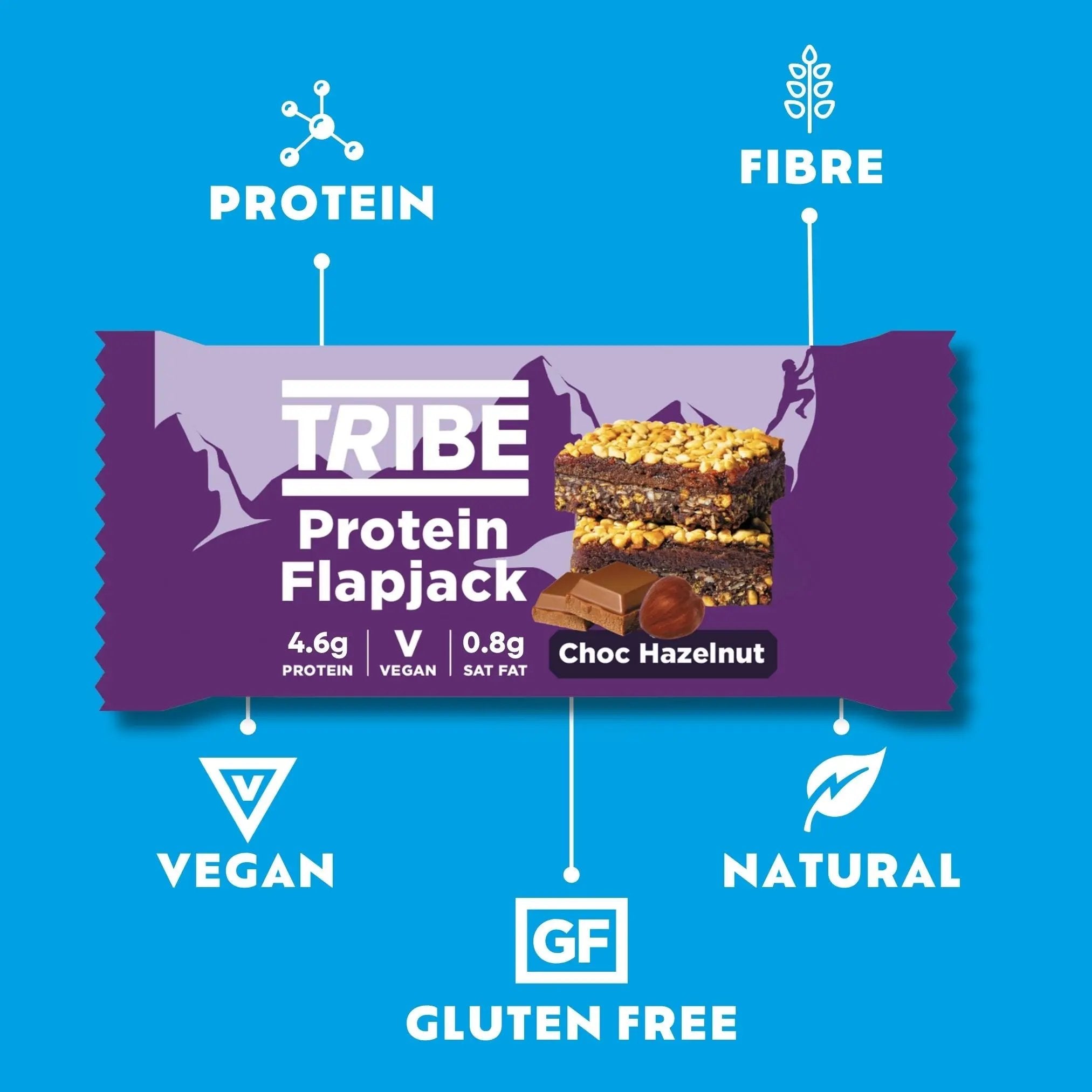 TRIBE Protein Flapjack - High In Protein & Fibre TRIBE Bars