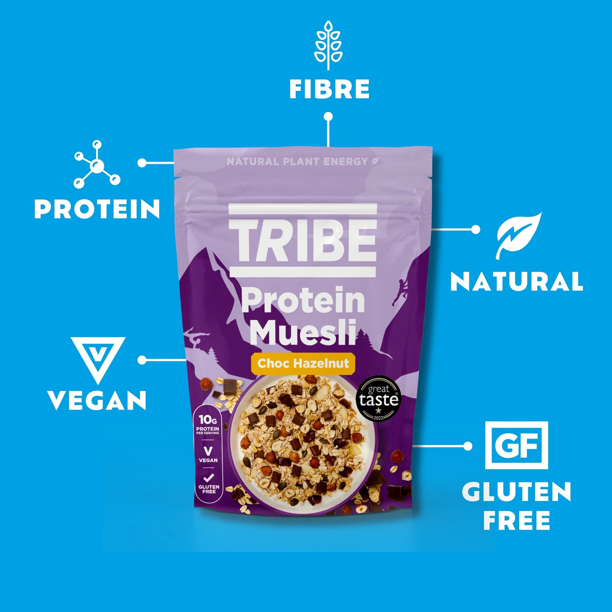 Choc Hazelnut Protein Muesli TRIBE Bars