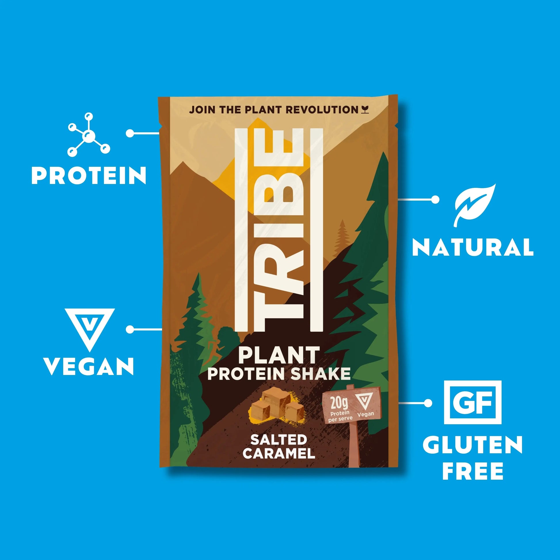 Salted Caramel Protein Shake (Sachet) TRIBE Bars