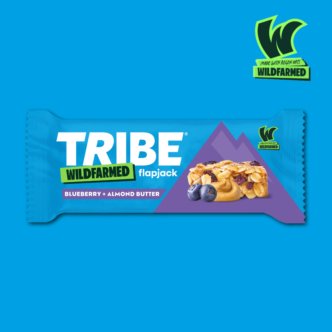 TRIBE x Wildfarmed Blueberry & Almond Butter Flapjack (Single)